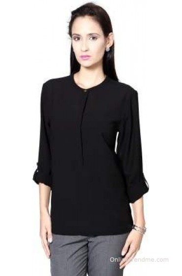 Allen Solly Casual Full Sleeve Solid Women's Top